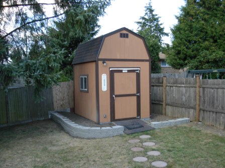 Tuff Shed Landscape Upgrade -- August 15-19, 2007